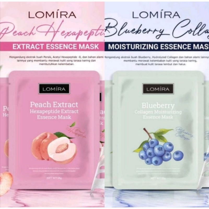 Masker Wajah Lomira / Sheet Mask Lomira / Essence Face Mask Lomira