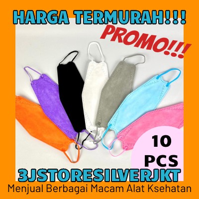 Masker KF94 Warna Senada Masker Kesehatan Antivirus 1 pack 10 pcs