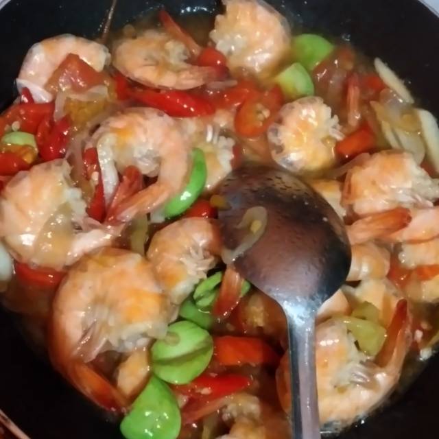 

PO udang saus tiram tumis petai