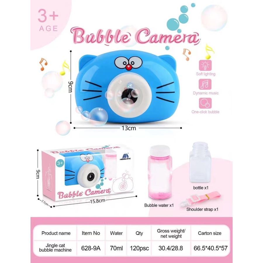 M170 Mainan Bubble Kamera | Gelembung Bubble Sabun Camera Lampu &amp; Musik