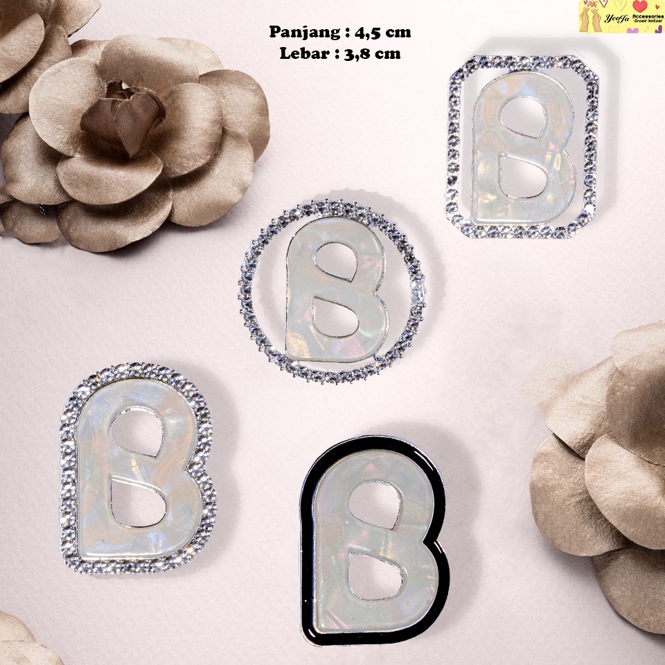 Bros Button Motif Kulit Kerang / pashmina / Kebaya / Blazer / Gamis ( BA-322 )