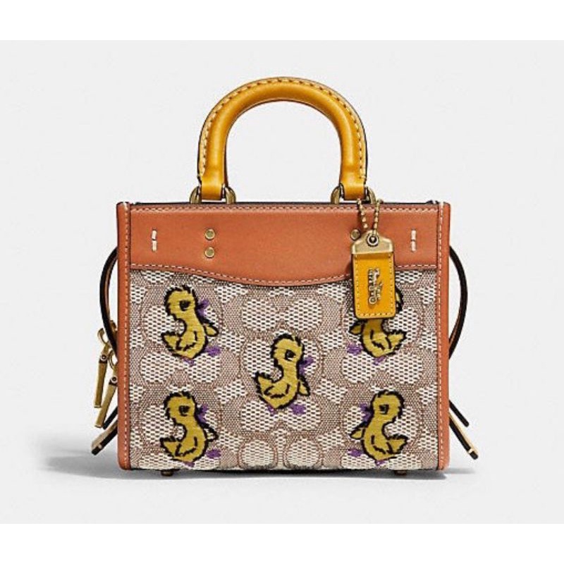 Coach Rogue 17 In Signature Textille Jacquard With Duck (C6164)