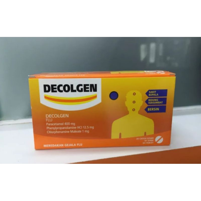 Jual DECOLGEN 1 BOX ISI 25 STRIP@4 TABS (100 TABS) | Shopee Indonesia