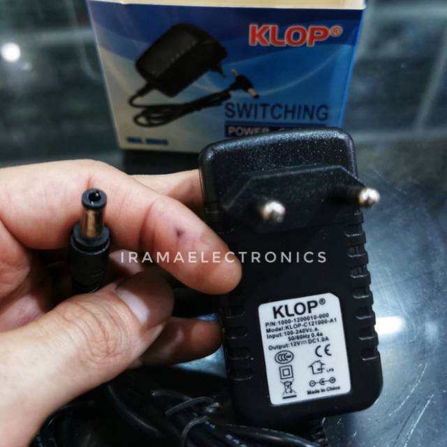 POWER ADAPTOR POWER SUPPLY SWITCHING 12V 1A