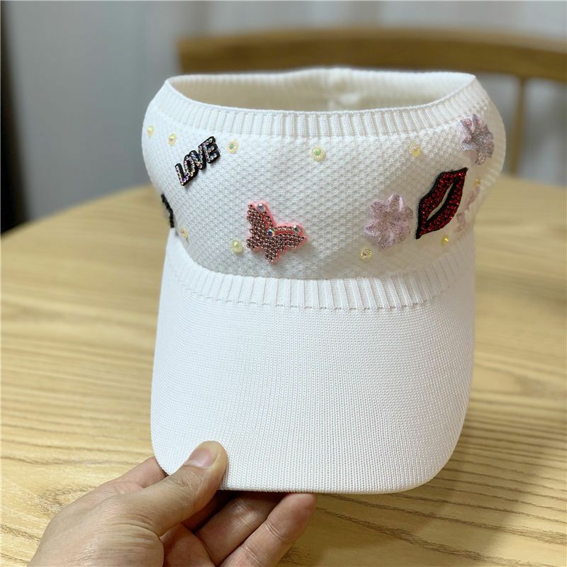 topi wanita summer payet