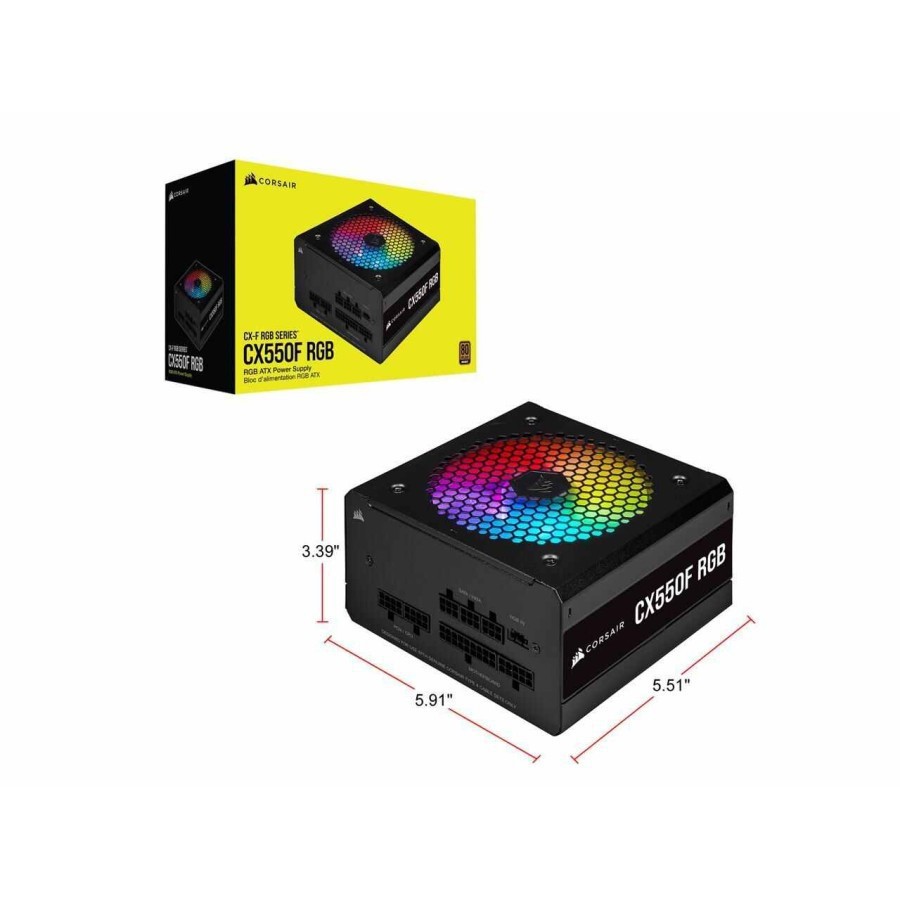 POWER SUPPLY CORSAIR MODULAR RGB CXF 550