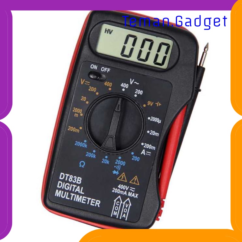 TG-DG388 POCKET SIZE DIGITAL MULTIMETER AC/DC VOLTAGE TESTER - DT83B