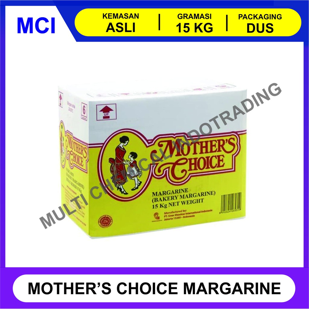 

MOTHER'S CHOICE MARGARINE 15 KG / MOTHERS CHOICE / BAKERY MARGARIN KUE