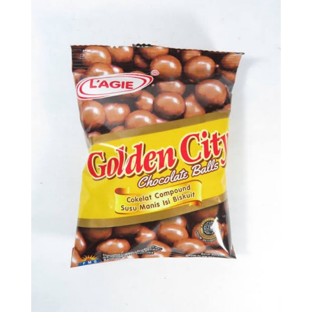 Lagie golden city chocolate balls 50gr