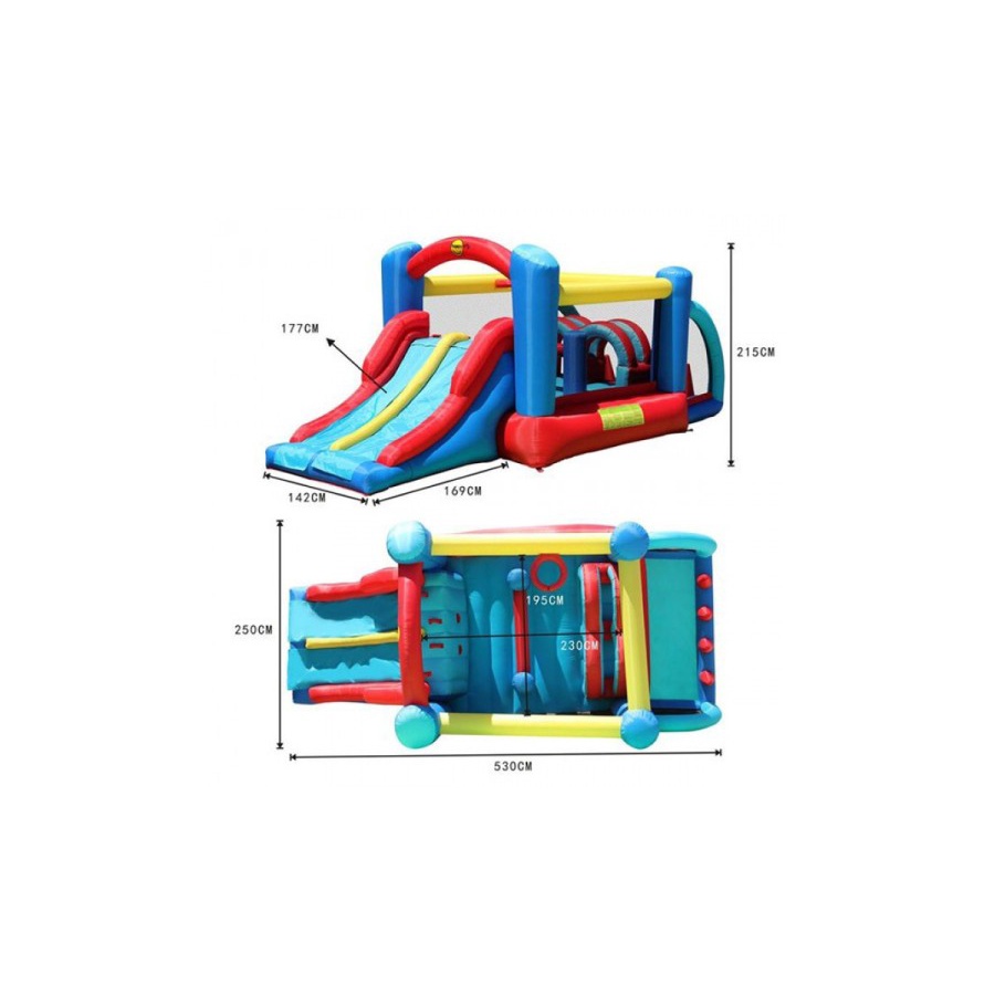 PROMO Rumah Balon Trampolin Happy Hop 9163 Racing Fun Bouncer MURAH