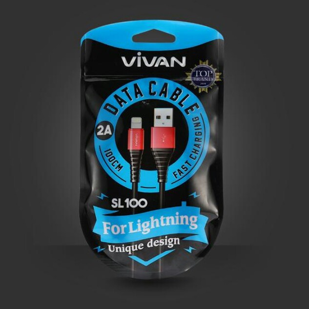 VIVAN iPhone cable 2.1A 180cm 100cm 30cm VIVAN lightning usb fast charge 2.1A