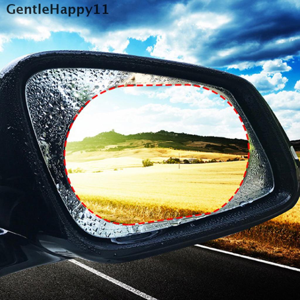 Gentlehappy 2PCS Stiker Film Pelindung Kaca Spion Mobil Anti Kabut / Hujan