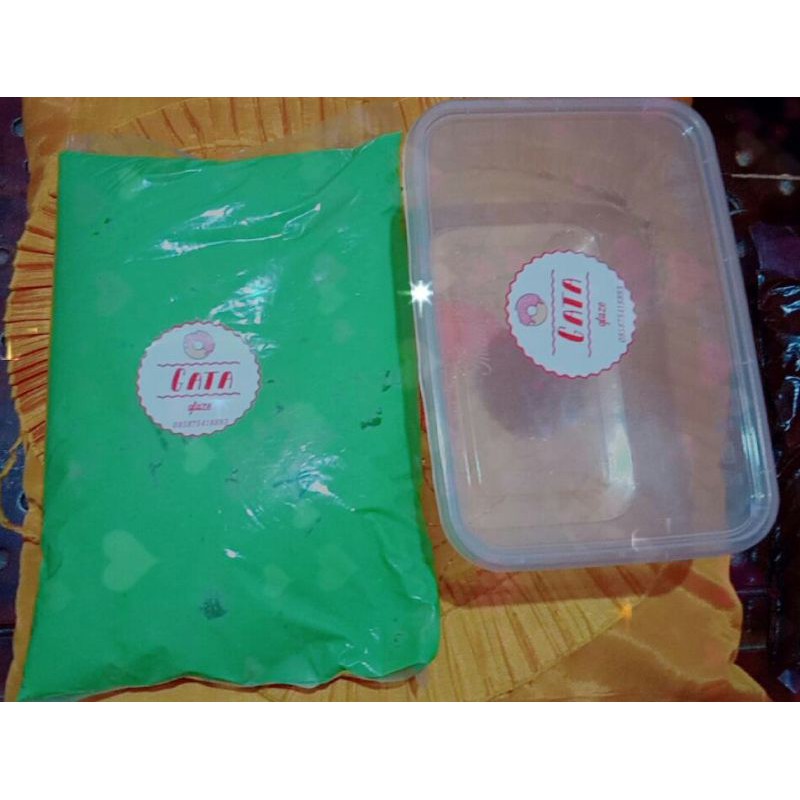 

glaze toping greentea kemasan repack kiloan