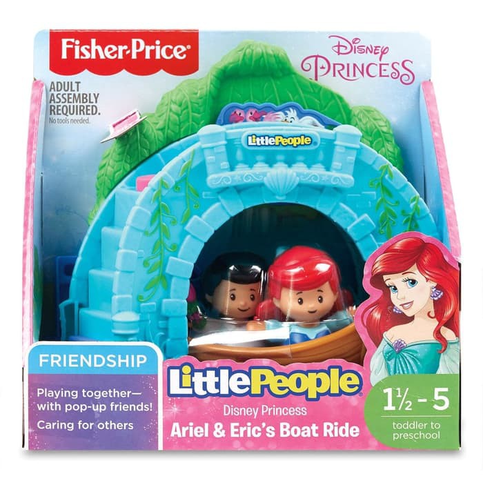 FISHER PRICE LITTLE PEOPLE Disney Princess Ariel & Eric's Boat Ride