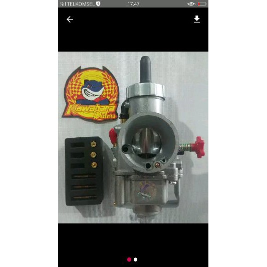 karburator kawahara pe28 original bonus pilot menjet Termurah