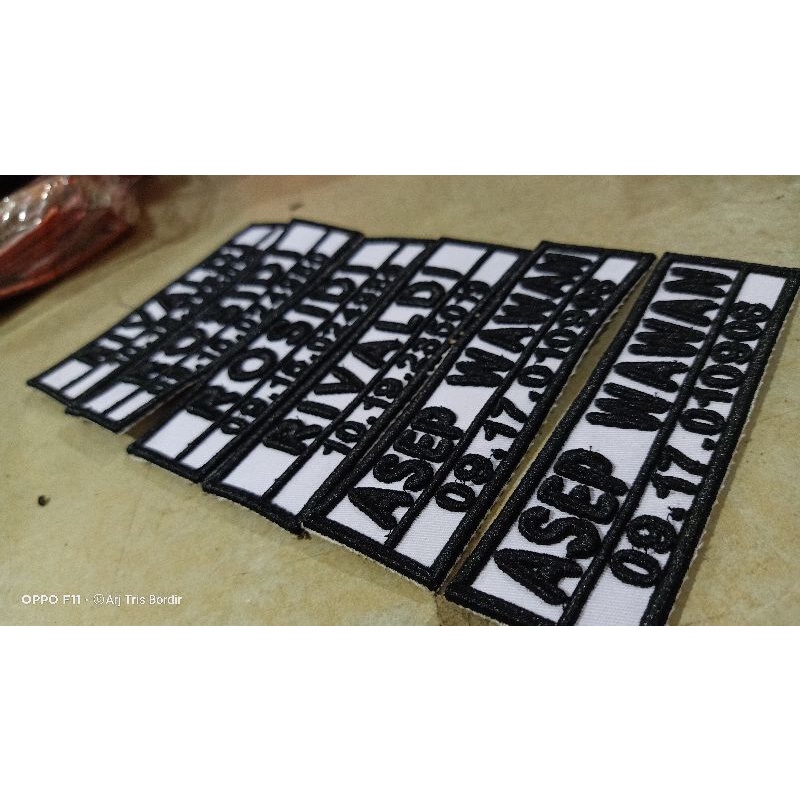 Nama Timbul Satuan 3D