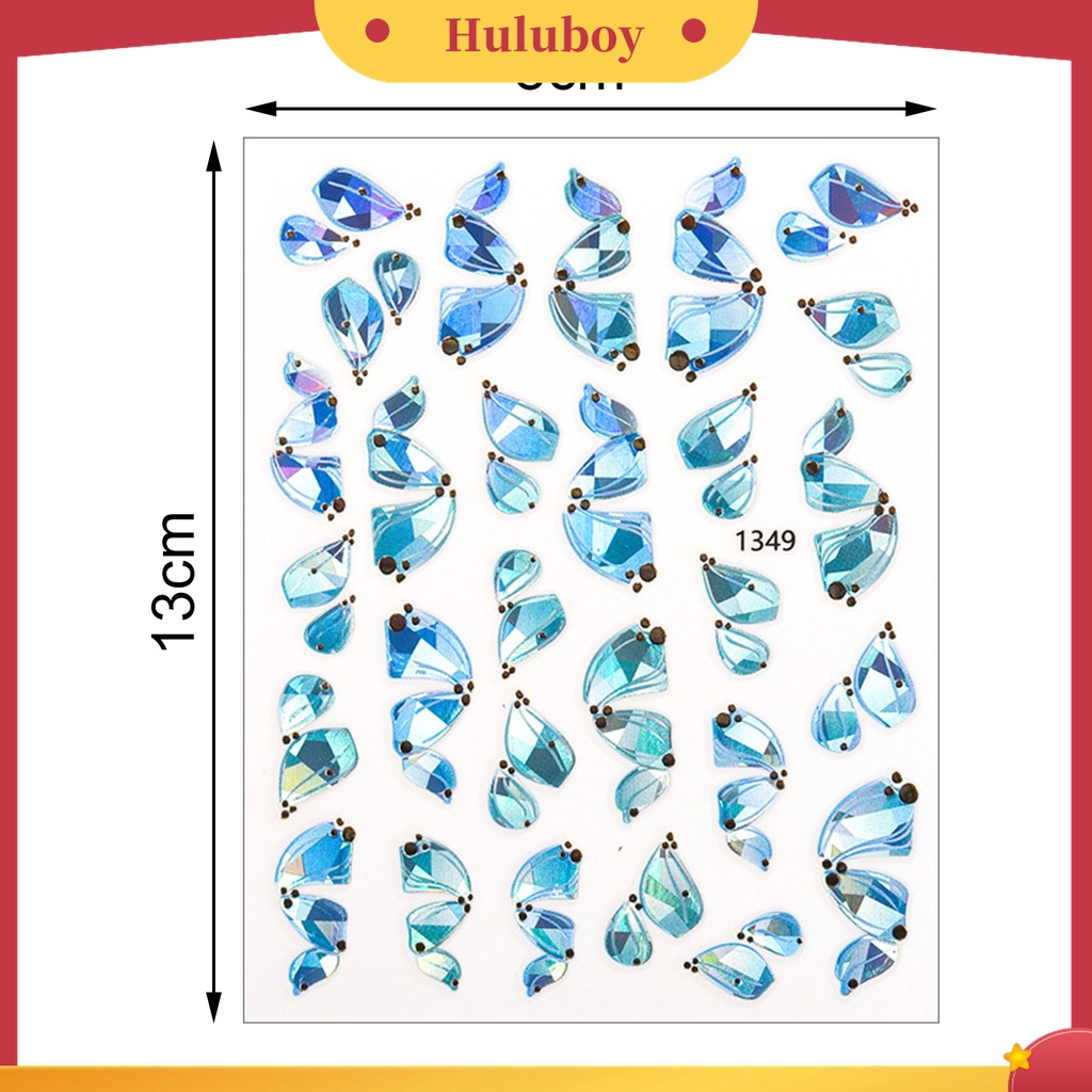 Huluboy Huluboy♡ Stiker Nail Art Desain Ballet Streamers Tanpa Lem Untuk Wanita