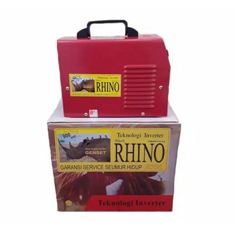 RHINO Mesin Las Listrik MMA 120A / Rino Trafo Las Inverter 900 Watt Rhino Merah 120A