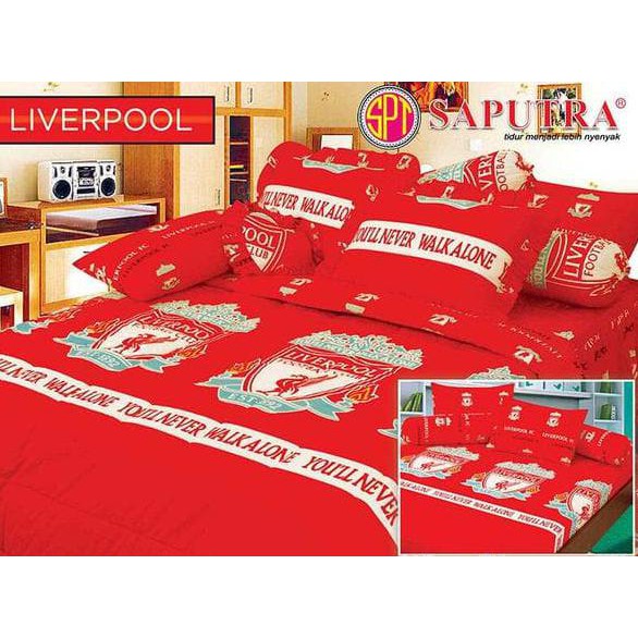 SPREI SAPUTRA 160 X 200 QUEEN FOOTBALL EDITION LIVERPOOL