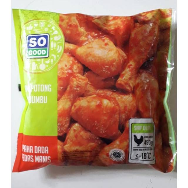 So Good Ayam Potong Berbumbu Paha Dada Pedas Manis Shopee Indonesia