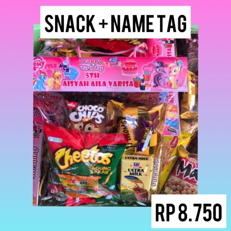 

Snack + Name Tag (A)