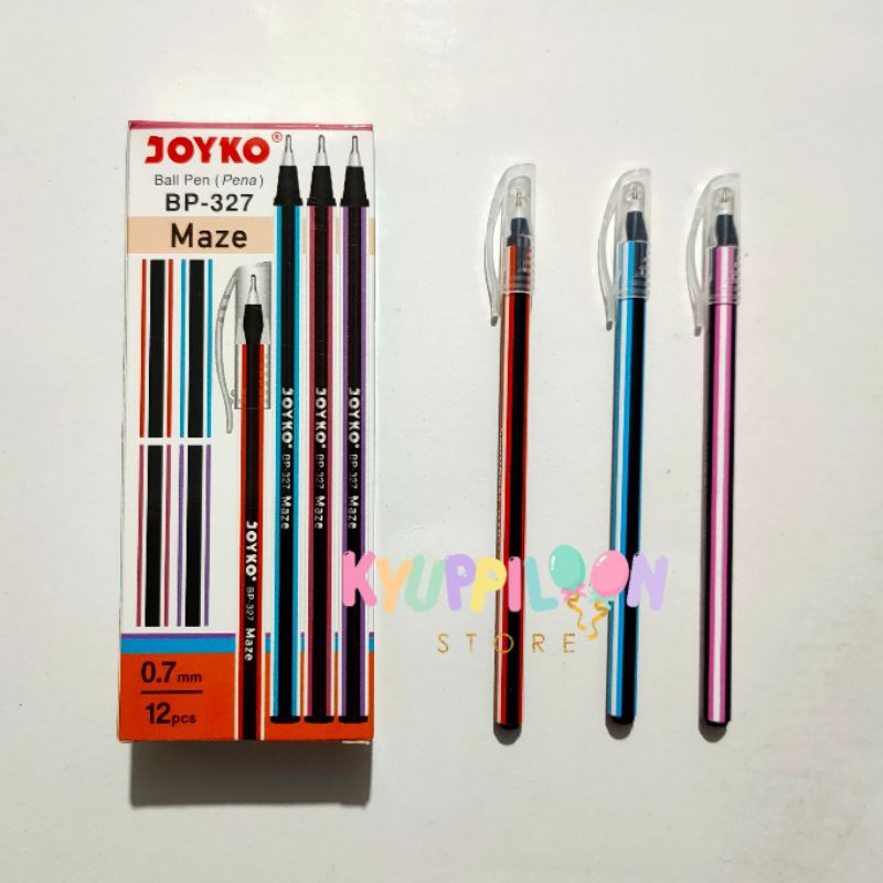 

[TERMURAH] 1Lusin Ball Pen Joyko Maze BP-327