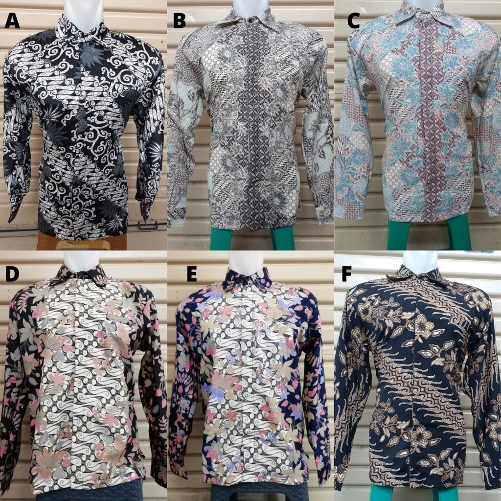 Kemeja Batik Lengan Panjang 4 Aneka Motif