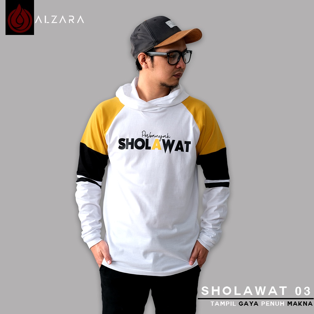 KAOS DAKWAH ALZARA hoodie pria SHOLAWAT 03