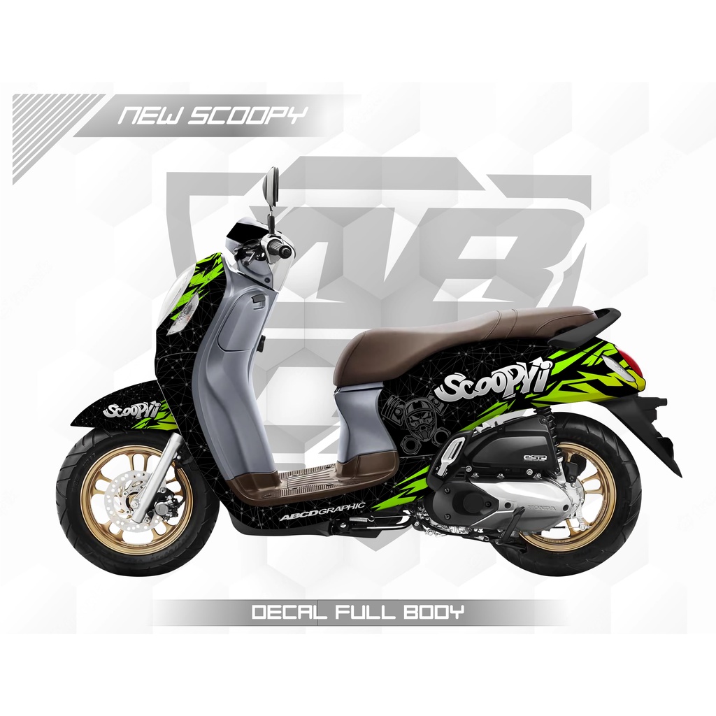 Decal Sticker / stiker motor Scoopy 2021 Custom Full body, decal scoopy racing boy,scoopy cute,stick