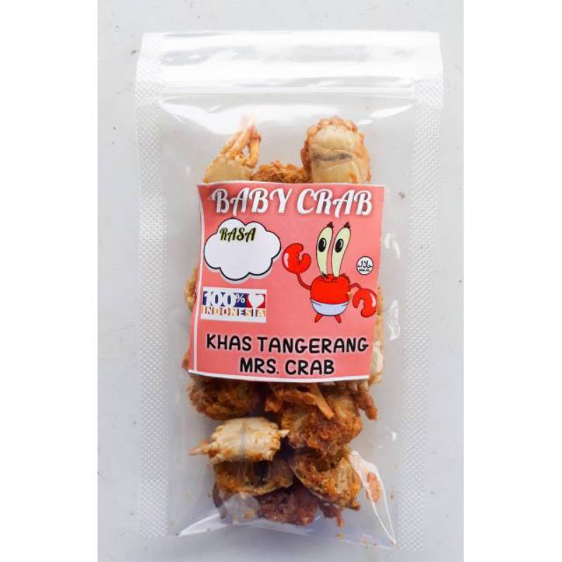 

BABY CRAB CRISPY TANPA MINYAK 30gr/HALAL!!!/RENYAH GURIH