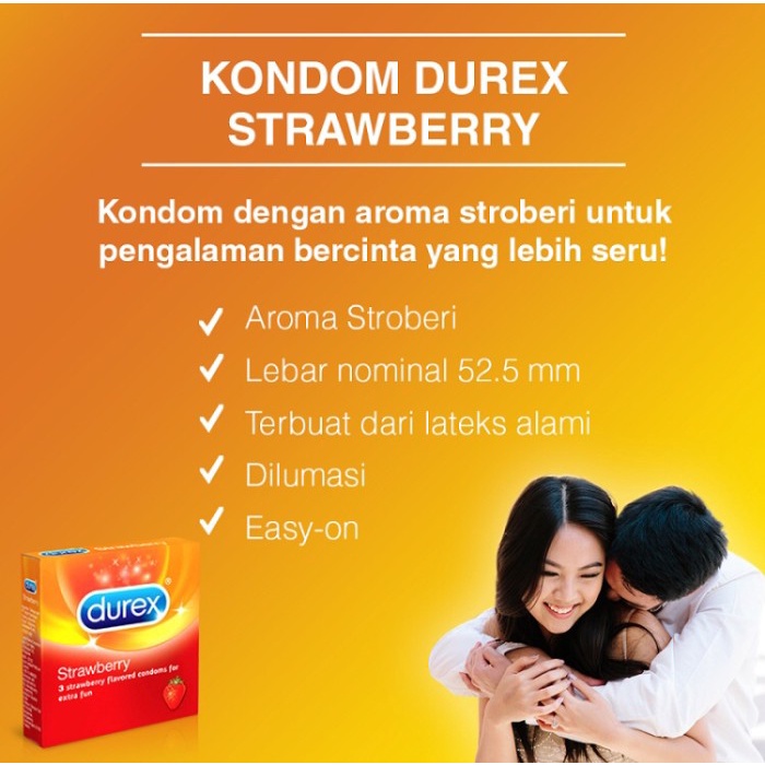 Kondom Durex Strawberry