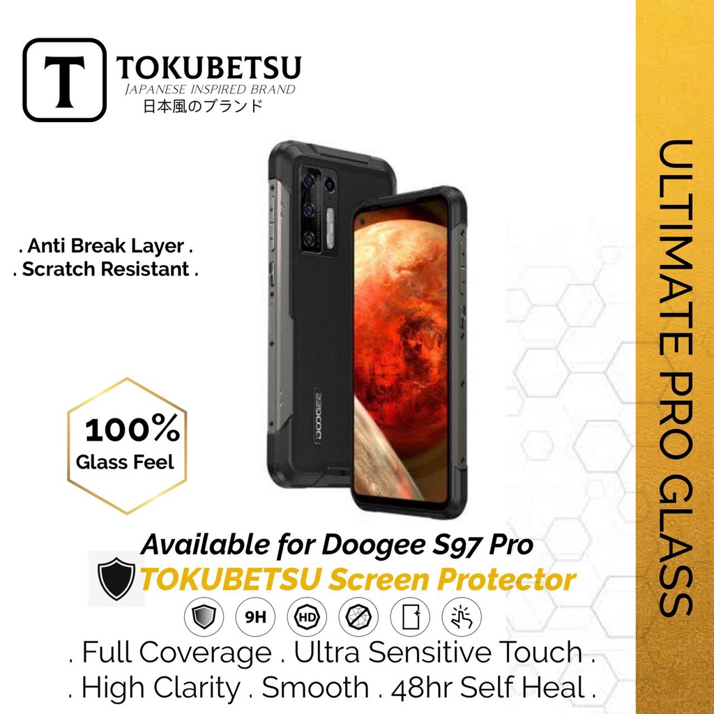Tokubetsu Doogee S97 Pro Anti Gores Hydrogel Ultimate Pro Glass - Screen Protector