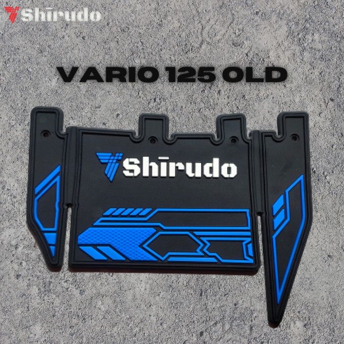 mudflap vario 125 old / karpet lumpur vario 125 old motif warna - Biru