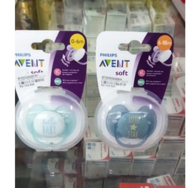 Original Dot pacifier empeng Philips Avent isi2 6-18 month empeng tommee