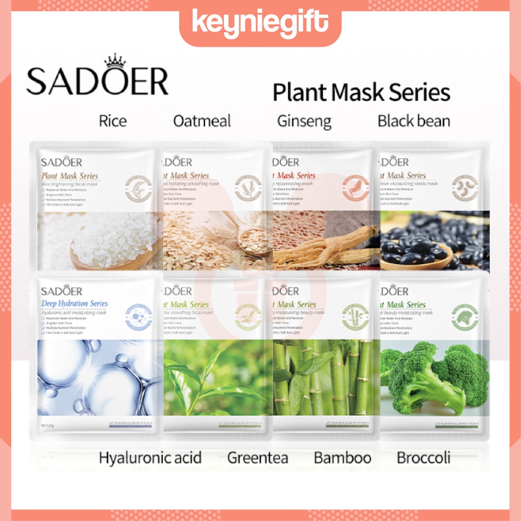 Sadoer Sheet Mask Plant Series 2 Masker Wajah Original SR002