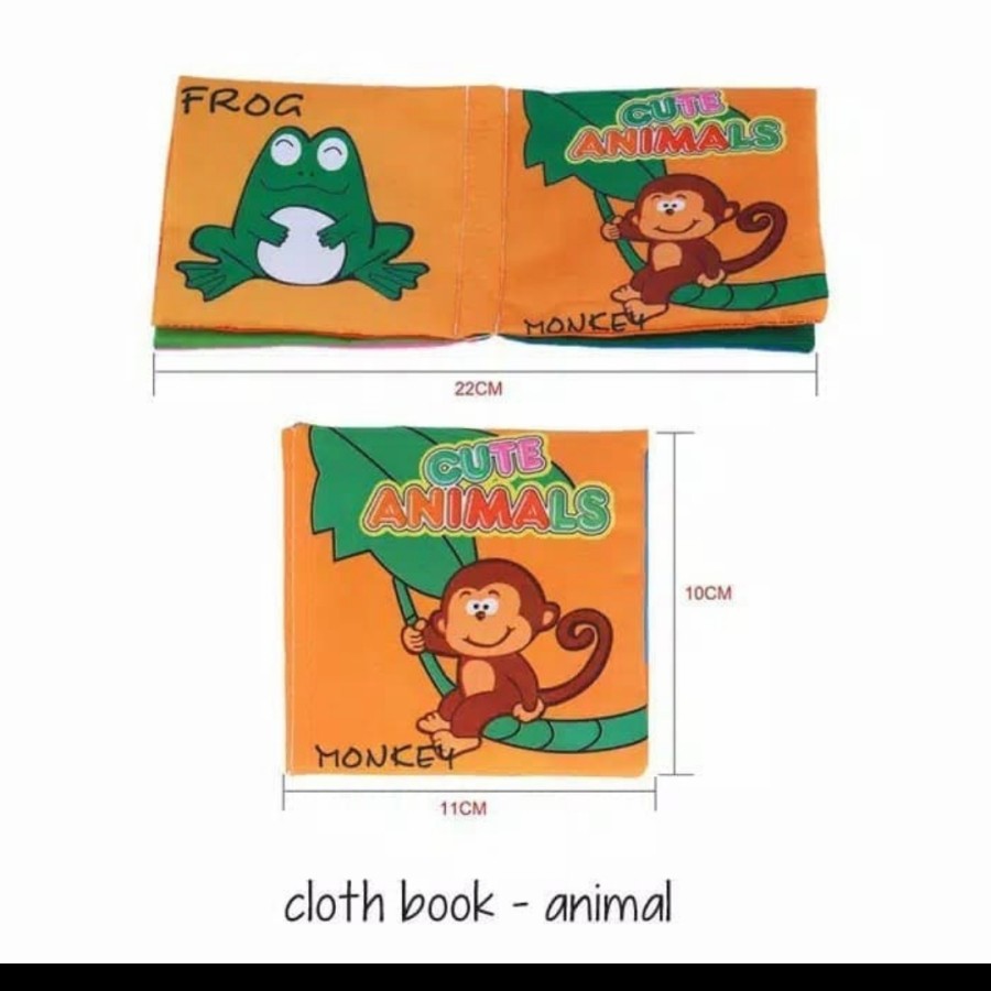 Soft cloth book buku Bantal kain mainan edukasi bayi anak kids cerita