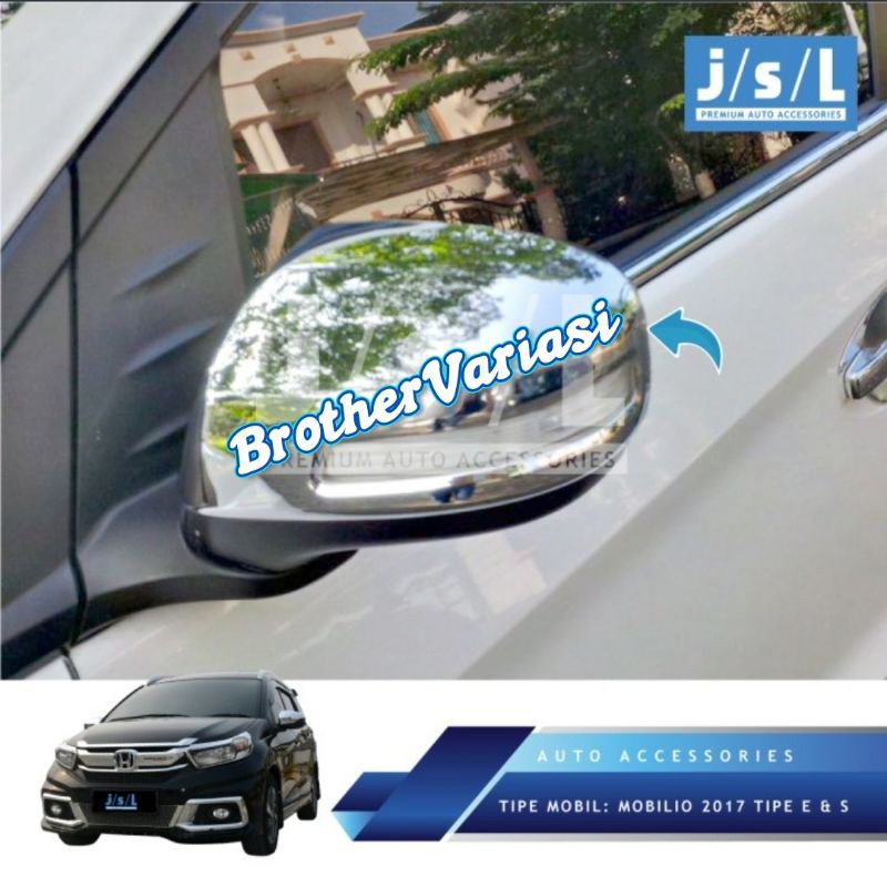 Mobilio 2017 Mirror Cover Chrome Tipe S dan E / Aksesoris Honda Mobilio