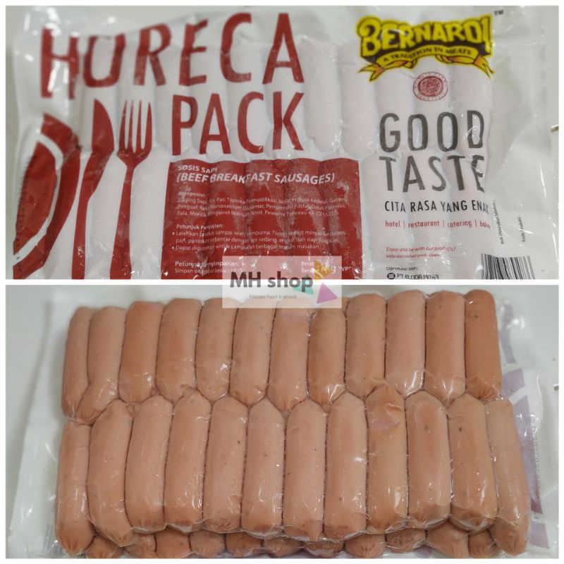 Jual Bernardi Sosis Sapi Horeca Pack 1kg Shopee Indonesia