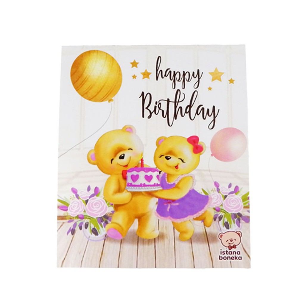 Tambahan kartu ucapan gift card ultah istana boneka note paper birthday graduation special