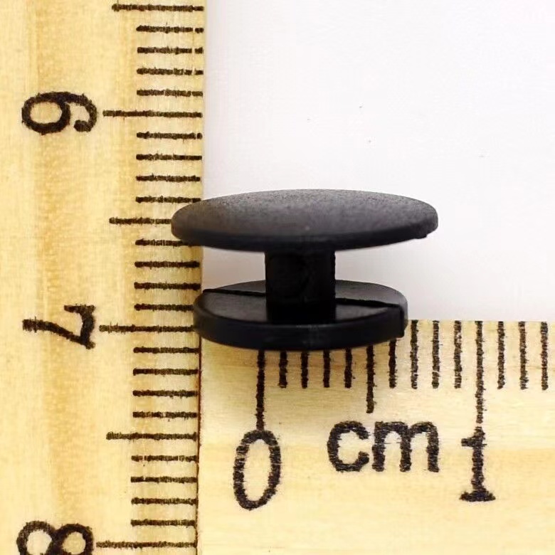 1000pcs Kancing Plastik Warna Hitam Untuk Hiasan Sepatu Charms Dan Gelang Charms