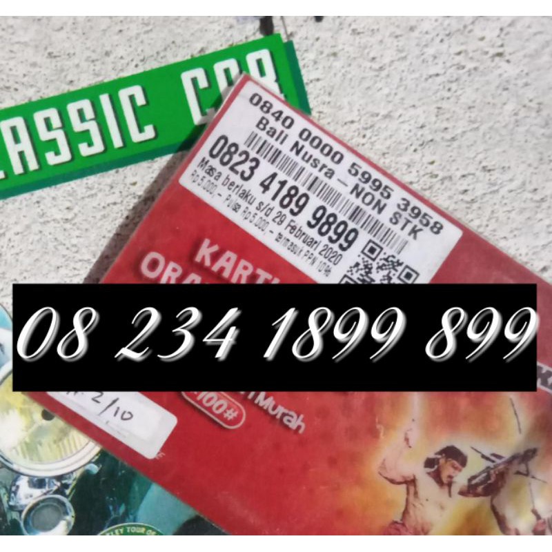 Nomor cantik perdana telkomsel 08 234 1899 899