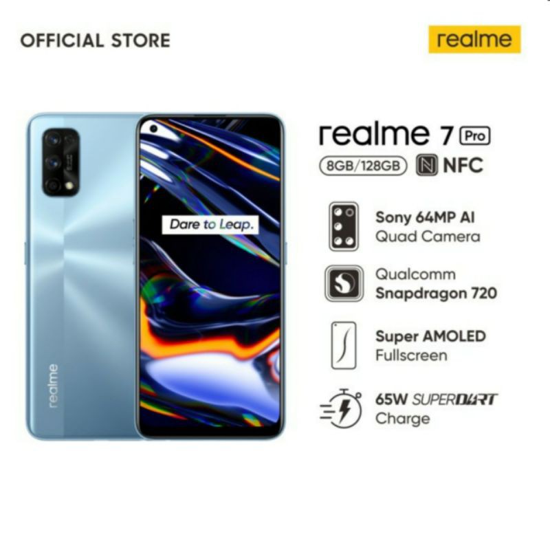 REALME 7 PRO RAM 8/128 GB GARANSI RESMI REALME INDONESIA