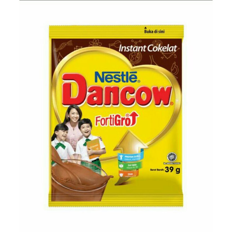 

SUSU BUBUK DANCOW FORTIGRO COKLAT 39Gr sachet