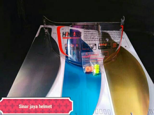 kaca flat visor helm kyt rc-7 r10 k2r mds viktory  plus tear off post(murah)