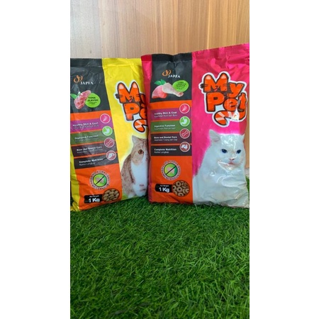 My pet 1kg Makanan Kucing Murah| My Pet Ikan| My Pet Donat Cat Food Dry
