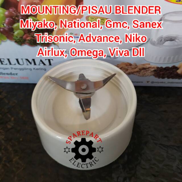 MOUNTING PISAU JUS + KARET SEAL BLENDER NATIONAL MIYAKO PISAU 4 GEAR KARET