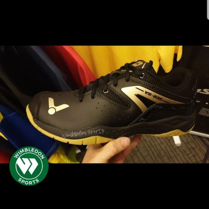NEW Sepatu Badminton VICTOR VS835 / Sepatu VICTOR VS-835 / VS 835 ORI - FC Biru Hitam, 40