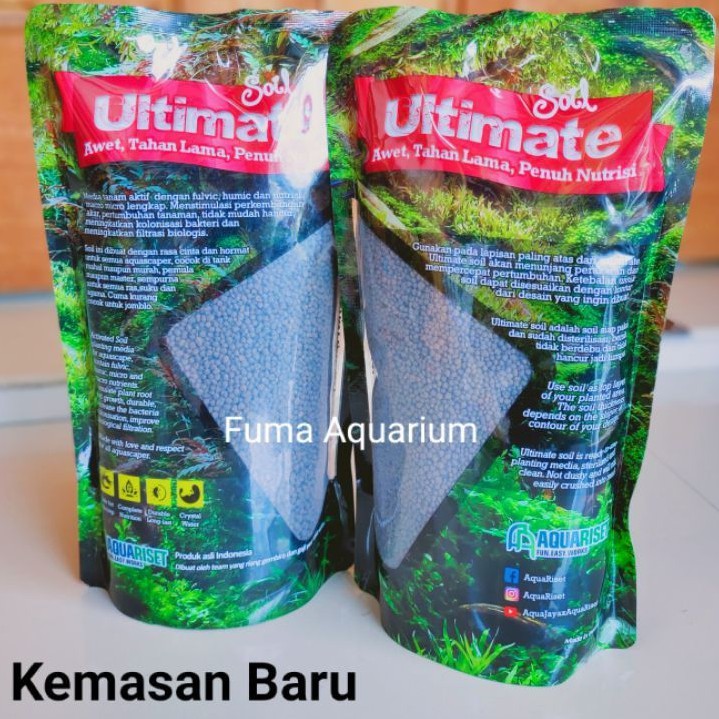 Soil Ultimate aquariset Aquascape Original 1kg Media Tanam Aquarium Aquascape