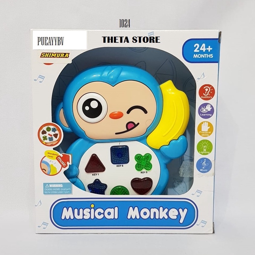 MAINAN PIANO MUSIK ANAK ANAK 1024 MAINAN MUSIK ANAK BAYI MAINAN PIANO BENTUK MONKEY