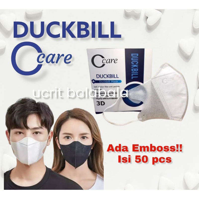 Masker Duckbill CCare Disposable Mask CCare OCare Putih